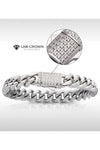 Miami Cuban Chain Bracelet with Lab-grown Diamonds