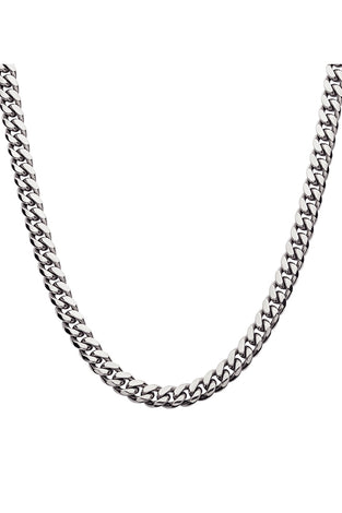 Men's Stainless Steel 8mm Miami Cuban Chain Necklace
