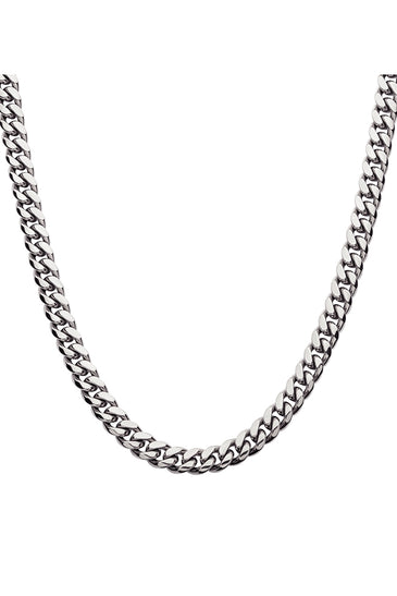 Men's Stainless Steel 8mm Miami Cuban Chain Necklace
