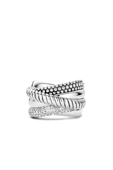 Sterling Silver Ti Sento Milano Multi Strand Ring