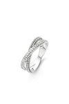 Sterling Silver Ti Sento Milano Criss Cross Ring