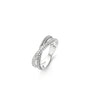 Sterling Silver Ti Sento Milano Criss Cross Ring