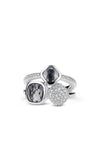 Sterling Silver Ti Sento Milano Triple Bezel Ring