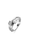 Sterling Silver Ti Sento Milano Double Bezel Ring