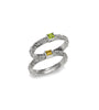 The center stone is a citrine, which is set in intricately detailed sterling silver