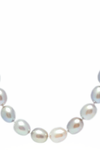 14kt WG Grey Rice Pearl Necklace