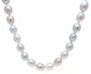 14kt WG Grey Rice Pearl Necklace