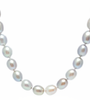 14kt WG Grey Rice Pearl Necklace