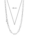 Sterling Silver Ti Sento Milano Paperclip Chain