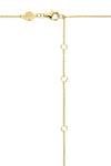 Sterling Silver Yellow Gold Plated Station Chain