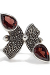 Sterling Silver Kir Collection Garnet Ring