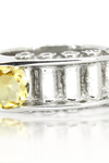 Sterling Silver Asymmetrical Citrine Ring