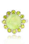 Sterling Silver Cabochon Peridot Ring