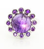 Sterling Silver Cabochon Amethyst Ring