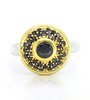 Sterling Silver Black Zircon Ring