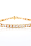 14kt YG Moissanite Tennis Bracelet