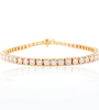 14kt YG Moissanite Tennis Bracelet