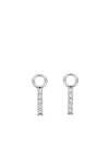 Sterling Silver Ti Sento Milano Hoop Earring Charms