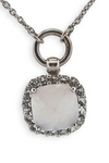 Sterling Silver White Agate Necklace