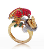 14kt YG One-of-a-Kind Sapphire Bird Ring