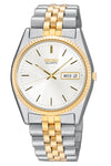 polished gold-tone on sterling silver watch