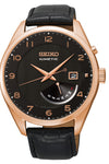 Kinetic Black Dial Rose Gold Men's Watch