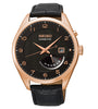 Kinetic Black Dial Rose Gold Men's Watch