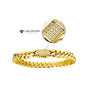 Gold IP Miami Cuban Chain Bracelet