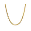 Gold-tone mariner link chain necklace with interlocking links