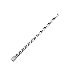 Miami Cuban Chain Bracelet with Lab-grown Diamonds