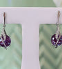 14kt WG Chatham Alexandrite Lab Diamond Earrings